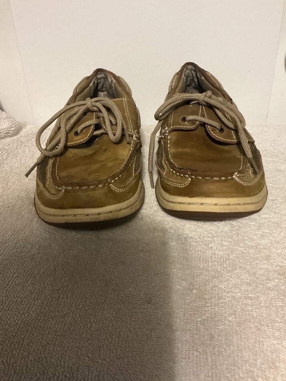 Margaritaville Anchor Brown Leather Slip-On Boat Shoes /Loafers - Men’s 9 VGC